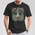 古代宇宙飛行士理論家はイエスと言うufo陰謀論 長袖tシャツ Tシャツ 面白い贈り物