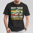 史上最高の電車の車掌 Conductor Railroad Tシャツ 面白い贈り物