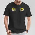 向かい合う 虎（タイガー）と虎（タイガー） 和風 アニマル ドット絵 Tシャツ 面白い贈り物