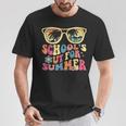 夏休みのレトロスクール最終日、先生のお出かけ Tシャツ 面白い贈り物