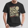 大きなピックルボール ディンク エネルギー ピックルボール パドル スポーツ愛好家 Tシャツ 面白い贈り物