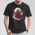 女の子 刀 刀 侍 ヴィンテージ 戦闘機 レトロ デザイン Tシャツ 面白い贈り物
