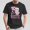 女の子、10歳の誕生日、ユニコーンキャット、ナンバー10 Tシャツ 面白い贈り物