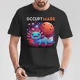 宇宙のかわいいaxolotl 占拠 火星 銀河f カワイイ Tシャツ 面白い贈り物