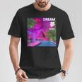 審美的なヴェイパーウェイヴドリーム。ピラミッドのある電気の楽園 Tシャツ 面白い贈り物