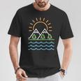 山と海 Tシャツ 面白い贈り物