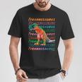 恐竜 Tyrannosaurus ティラノサウルス Tシャツ 面白い贈り物
