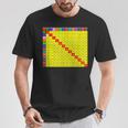 掛け算表チャート 算数シャツ 教師 学生服 Tシャツ 面白い贈り物