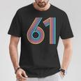 数字 61 61周年記念 男女 61歳の誕生日 Tシャツ 面白い贈り物
