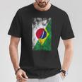 日本とブラジルの国旗 日本ブラジル人 Tシャツ 面白い贈り物