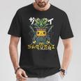 日本の侍 パイナップル戦士 浮世先生サムライ Tシャツ 面白い贈り物