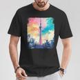 東京スカイツリージャパンaporwave エステ 日本観光 Tシャツ 面白い贈り物