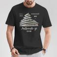 松本城、長野、日本 手描き Tシャツ 面白い贈り物
