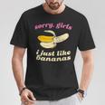 残念な女の子私はバナナが好き ゲイデート Tシャツ 面白い贈り物