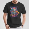 浮世絵シリーズ 踊る猫芸妓 サバトラ Tシャツ 面白い贈り物