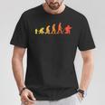 消防士進化ボランティア消防団キッズメン Tシャツ 面白い贈り物