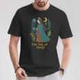 源氏物語 古典日本文学 平安宮廷 長袖tシャツ Tシャツ 面白い贈り物
