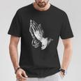 祈りの手 Tシャツ 面白い贈り物