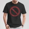 禁止標識 禁止 Tシャツ 面白い贈り物