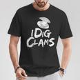 私は潮干狩り潮干狩り潮干狩りシャツシェルレーキを掘る Tシャツ 面白い贈り物