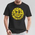 笑顔 顔 絵文字 パンクロック スカル ゴシック ボーンズ Tシャツ 面白い贈り物