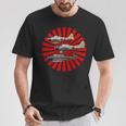 第二次世界大戦 戦闘機 A6m2 ゼロ D3a1 ヴァル B5n2 ケイトギフト Tシャツ 面白い贈り物