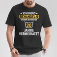 結婚20周年記念 夫 結婚20周年 磁器記念日 Tシャツ 面白い贈り物