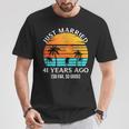 結婚記念日 結婚41年前 こんなに良い Tシャツ 面白い贈り物