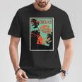 聖ニコルズ ドラゴン サンセット ヤシの木 グラフィック リトグラフ Tシャツ 面白い贈り物