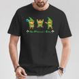 聖パトリックデー ピクセルアート ドット絵 レトロゲーム プレゼント ダブダンス 乾杯 万歳 Tシャツ 面白い贈り物