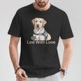 自閉症啓発サポート犬ラブラドールのニューロダイバーシティ 長袖tシャツ Tシャツ 面白い贈り物