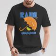 雨宿り Orange Tシャツ 面白い贈り物