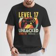 面白い17歳の誕生日 17歳 ギフト レベル17 アンロック Tシャツ 面白い贈り物