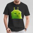 面白いエイリアン 猫 ミーム Glerp Glorp Zep Zep Tシャツ 面白い贈り物