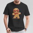面白いサングラス ジンジャーブレッドマン ビスケット愛好家のための服 Tシャツ 面白い贈り物