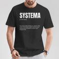 面白いシステマ格闘技愛好家の定義 Tシャツ 面白い贈り物