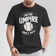 面白い野球審判シャツ メンズ I Am The Umpire Tシャツ 面白い贈り物