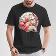 魅惑のキツネマジック：日本の九尾のキツネ編 Tシャツ 面白い贈り物