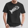 魚の骨 Tシャツ 面白い贈り物