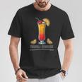 鮮やかなテキーラの日の出ドリンクイラスト Tシャツ 面白い贈り物