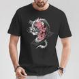 龍 日本の桜文化 長袖tシャツ Tシャツ 面白い贈り物