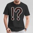 ！？ はてなマーク クエスチョン びっくりマーク【変なデザイン屋さん】記号 文字 面白い Tシャツ 面白い贈り物