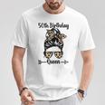 50歳の誕生日 クイーン Happy 50歳 散らかったパンヒョウ Tシャツ 面白い贈り物