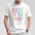 BACK TO THE BOOKS Happy First Day School Future Grads Premium Tri-Blend T-Shirt Unique Gifts