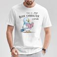 This Is My Book Character Costume I Pigeon Reading Tee T-Shirt Unique Gifts
