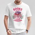 Books Are My Love Language Retro Bookish Pink Valentine T-Shirt Unique Gifts Books Are My Love Language Retro Bookish Pink Valentine T-Shirt Unique Gifts
