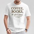 Coffee Books & Oxford Commas Funny Grammar Nerd Gift T-Shirt Unique Gifts