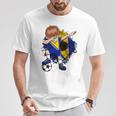Dabbingoccer Boy Bosnien Herzegowina Lovers Trikot Bosnien T-Shirt Lustige Geschenke