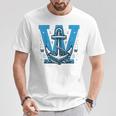 Divertidoelero Azul W Anchor Camiseta unisex Regalos divertidos