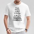 Dogs Plants Coffee Books Book Lover Dog Lover Reading T-Shirt Unique Gifts Dogs Plants Coffee Books Book Lover Dog Lover Reading T-Shirt Unique Gifts